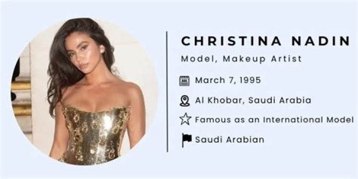 Christina Nadin Height, Weight, Net Worth, Age, Birthday, Wikipedia, Who, Nationality, Biography