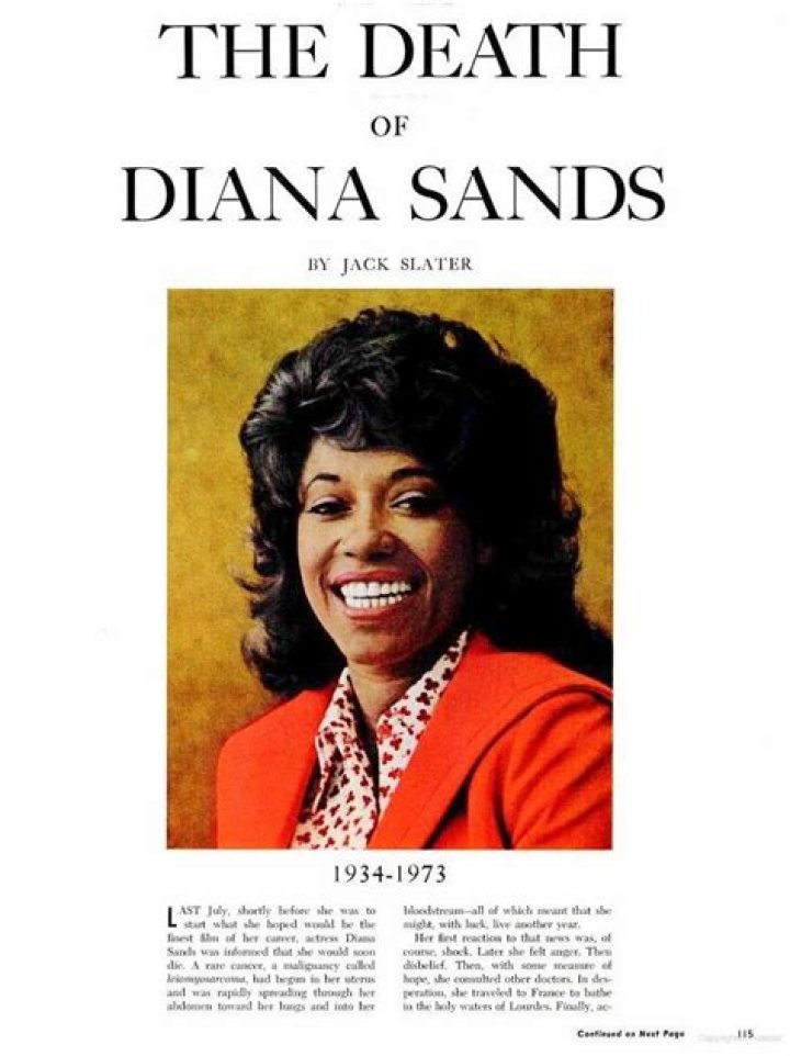 
Diana Sands Obituary, What was Diana Sands Cause of Death? 