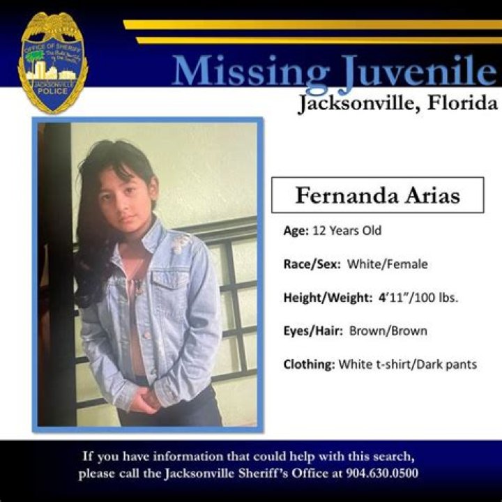 
Florida Amber Alert: Fernanda Arias, 12 years old, missing, Jorge Reyes the kidnapping suspect 