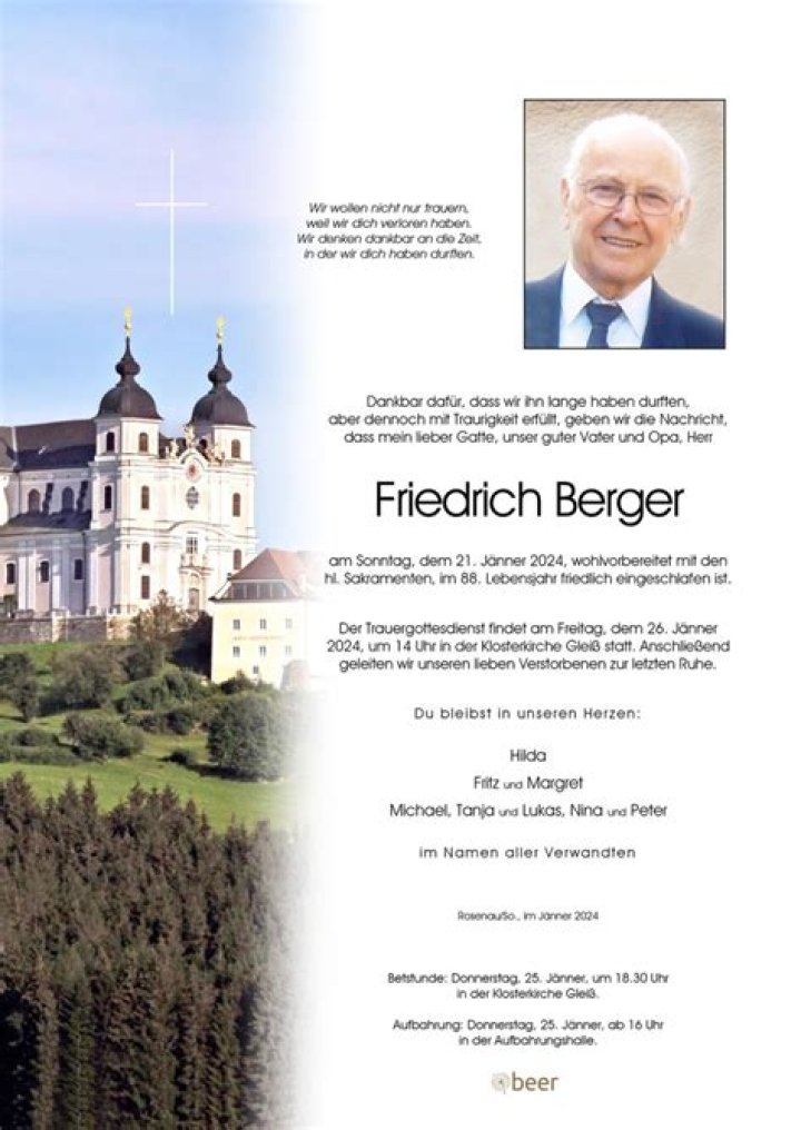 Friedrich Karl Berger Facts, Age, Birthday, Wikipedia, Who, Biography