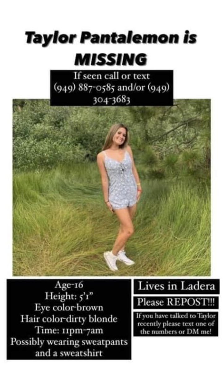 
Friend & Family Begin To Worry About Taylor Pantalemon Of Ladera Ranch, Has The Missing Teen Been Found? 