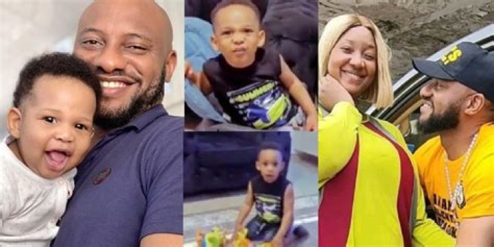
“He’s Growing So Fast…” – Yul Edochie Gushes Over Son With Judy Austin 