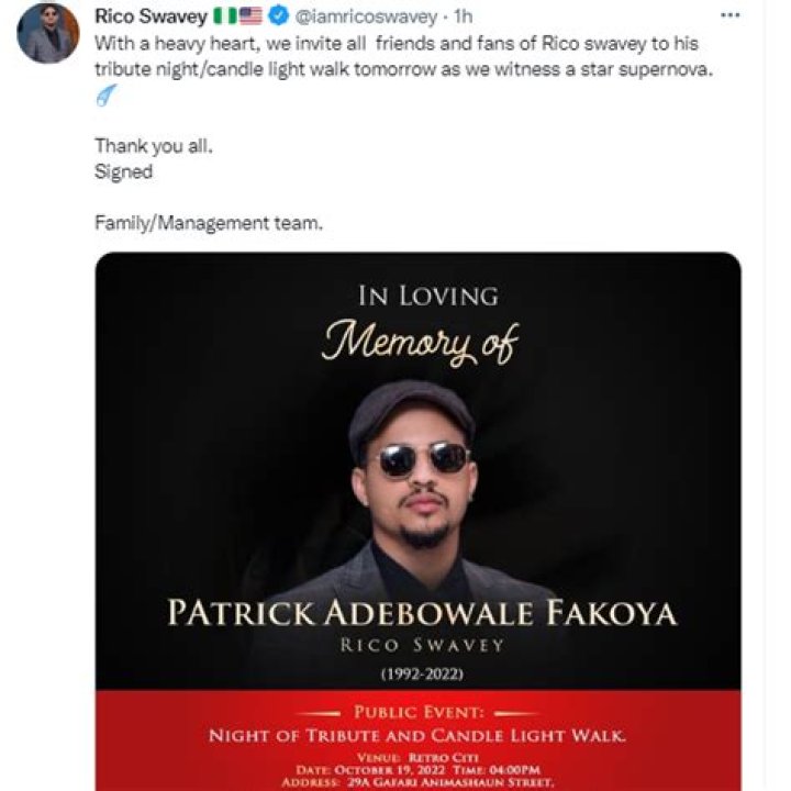 
TBoss Is Hurt As She Mourns Her Co-Star Rico Swavey 