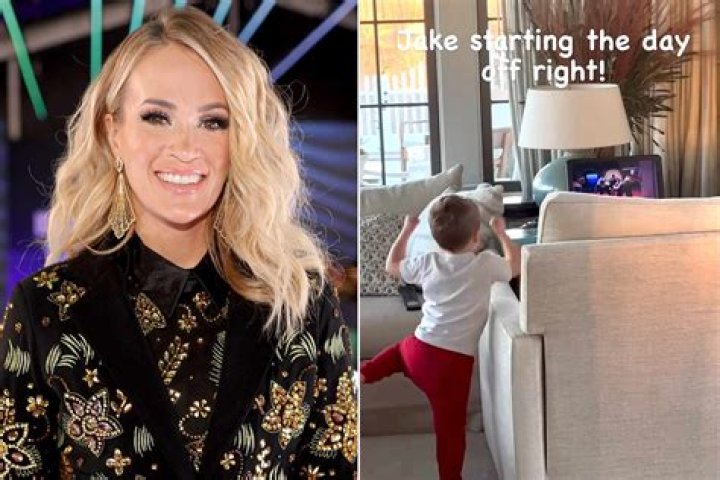 
Watch Carrie Underwood’s Son, 3, Adorably Crush a Tae Bo Workout After Finding Her DVDs 