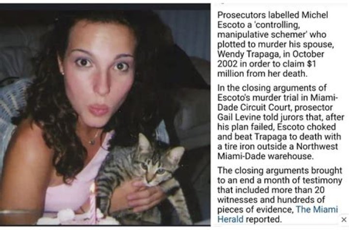 
What Happened To Wendy Marie Trapaga? Michel Escoto Sentenced To Life For Murdering Newly Wed Wife 